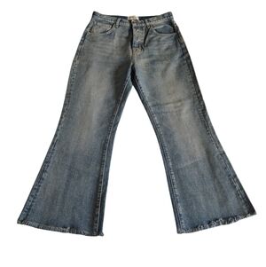 7 For All Mankind Easy Boy Bootcut Size 26 Button Fly Cropped Jeans